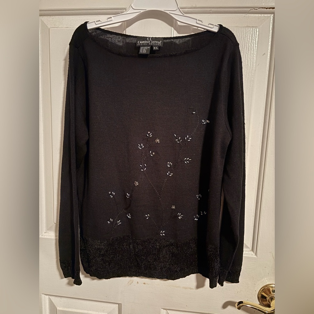 Vintage Carole Little Black Sweater